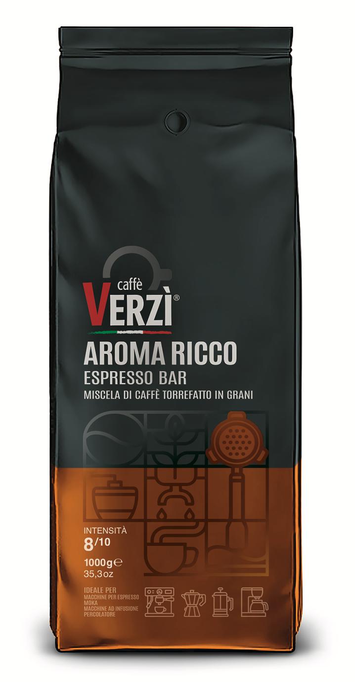 Daily Crema Verzi Coffee Aroma Ricco Espresso Bar coffee beans package 1kg